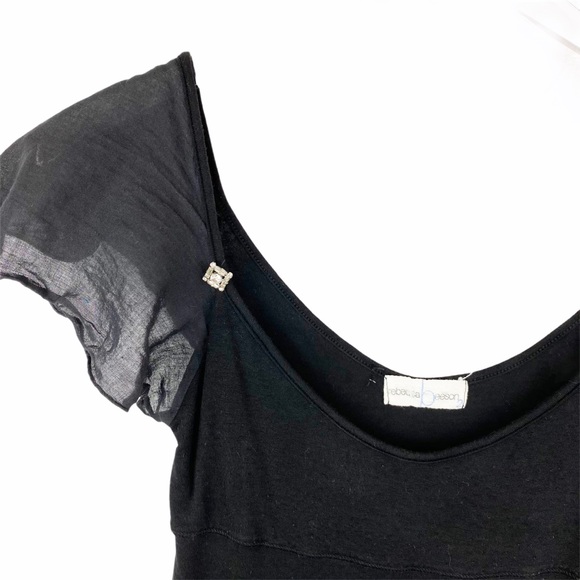 REBECCA BEESON Capped Ruffle Sleeve Diamond Size 2 - Picture 2 of 5